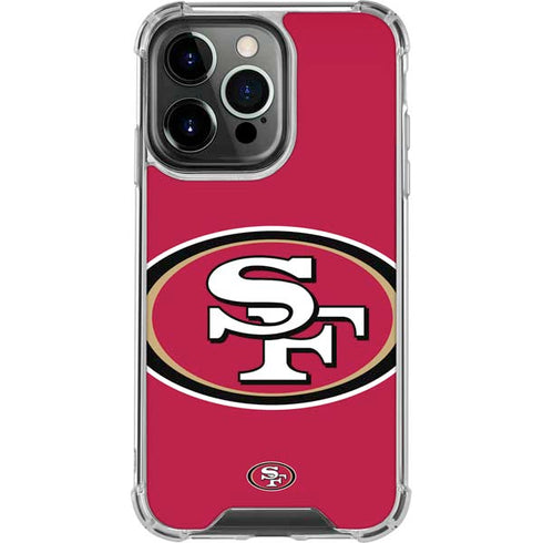 NFL San Francisco 49ers Large Logo iPhone 16 Pro Clear Case