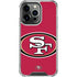 NFL San Francisco 49ers Large Logo iPhone 16 Pro Clear Case