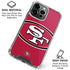 NFL San Francisco 49ers Large Logo iPhone 16 Pro Clear Case