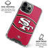 NFL San Francisco 49ers Large Logo iPhone 16 Pro Max Clear Case