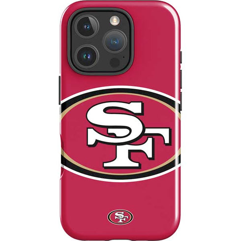 NFL San Francisco 49ers Large Logo iPhone 16 Pro Max Impact Case