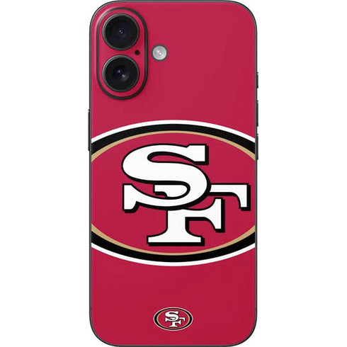 NFL San Francisco 49ers Large Logo iPhone 16 Skin
