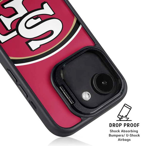 NFL San Francisco 49ers Large Logo iPhone 16e Kickstand Case