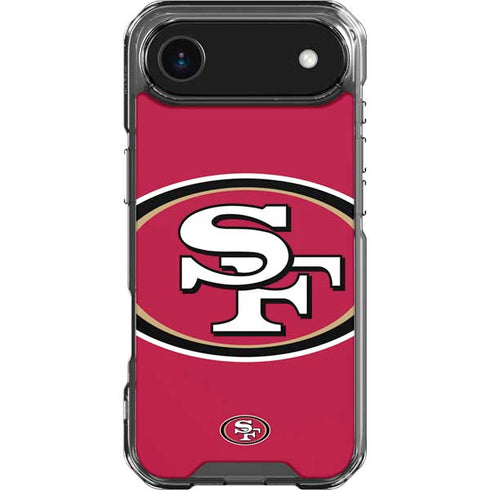 NFL San Francisco 49ers Large Logo iPhone 17 Air Clear Case