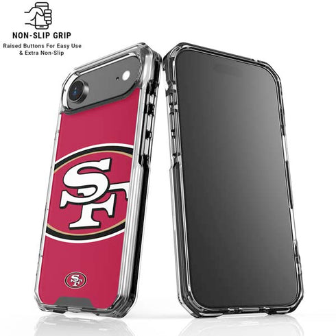 NFL San Francisco 49ers Large Logo iPhone 17 Air Clear Case
