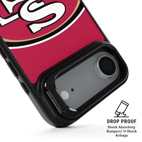 NFL San Francisco 49ers Large Logo iPhone 17 Air Kickstand Case