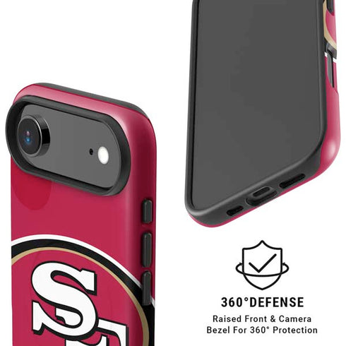 NFL San Francisco 49ers Large Logo iPhone 17 Air Magsafe Impact Case