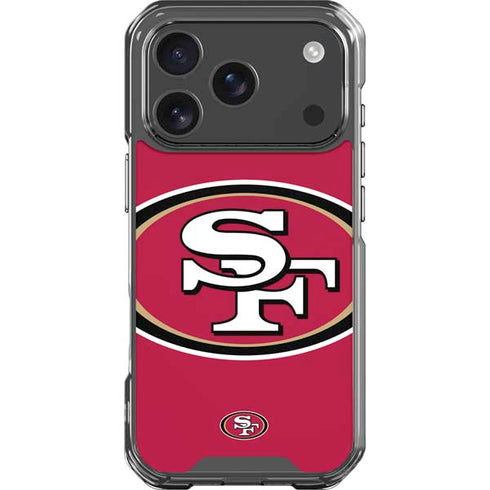NFL San Francisco 49ers Large Logo iPhone 17 Pro Clear Case