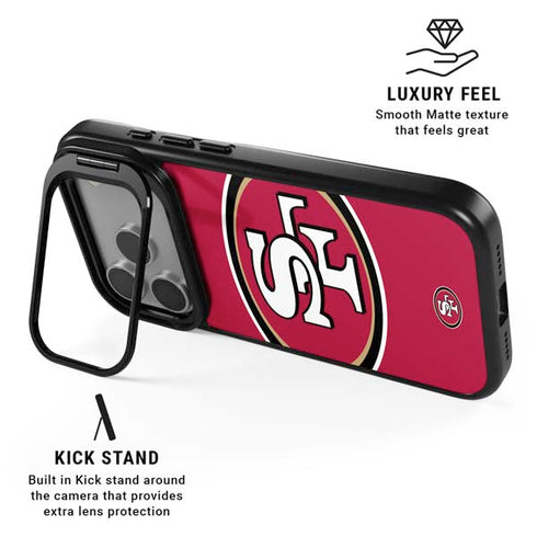 NFL San Francisco 49ers Large Logo iPhone 17 Pro Kickstand Case
