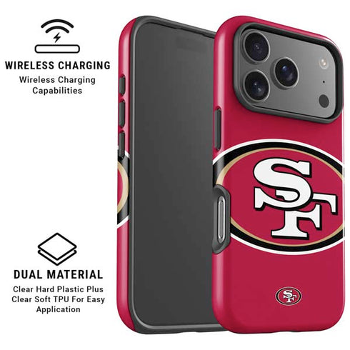 NFL San Francisco 49ers Large Logo iPhone 17 Pro Magsafe Impact Case
