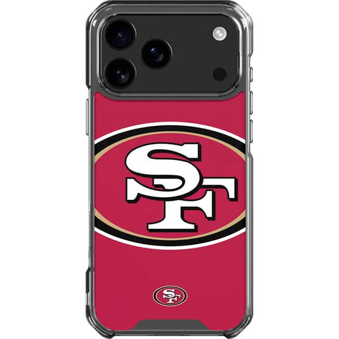 NFL San Francisco 49ers Large Logo iPhone 17 Pro Max Clear Case