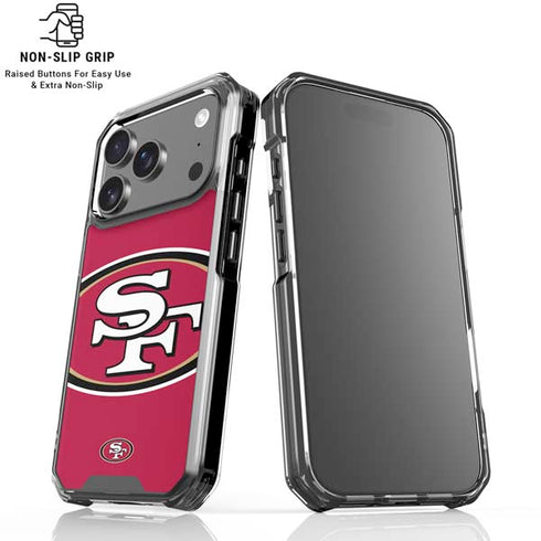 NFL San Francisco 49ers Large Logo iPhone 17 Pro Max Clear Case