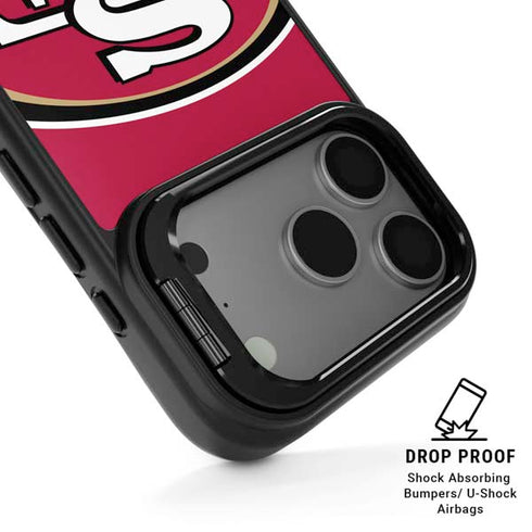 NFL San Francisco 49ers Large Logo iPhone 17 Pro Max Kickstand Case