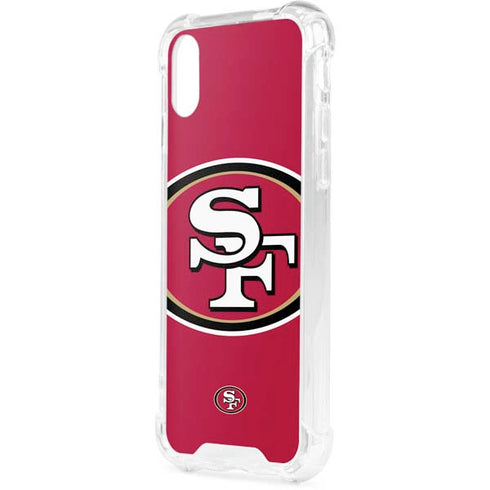 NFL San Francisco 49ers Large Logo iPhone XS Clear Case