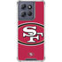 NFL San Francisco 49ers Large Logo Moto G 5G (2025) Clear Case