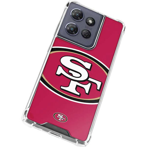 NFL San Francisco 49ers Large Logo Moto G 5G (2025) Clear Case