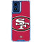 NFL San Francisco 49ers Large Logo Moto G 5G (2024) Clear Case