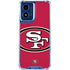 NFL San Francisco 49ers Large Logo Moto G 5G (2024) Clear Case