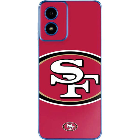 NFL San Francisco 49ers Large Logo Moto G Play 4G (2024) Skin