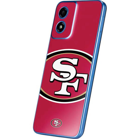 NFL San Francisco 49ers Large Logo Moto G Play 4G (2024) Skin
