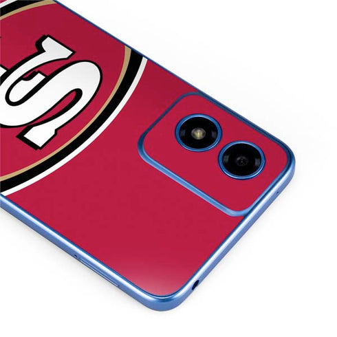 NFL San Francisco 49ers Large Logo Moto G Play 4G (2024) Skin