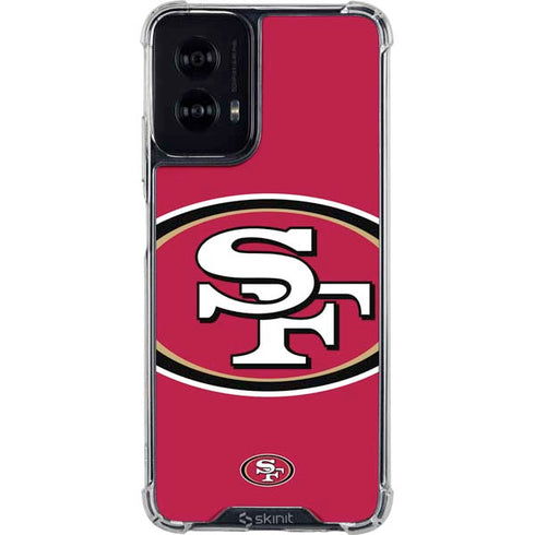 NFL San Francisco 49ers Large Logo Moto G Power 5G (2024) Clear Case