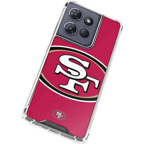 NFL San Francisco 49ers Large Logo Moto G Stylus 5G (2025) Clear Case