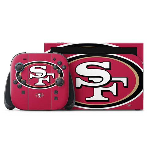 NFL San Francisco 49ers Large Logo Nintendo Skins