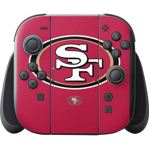 NFL San Francisco 49ers Large Logo Nintendo Switch 2 (2025) with Joy-Con Skin