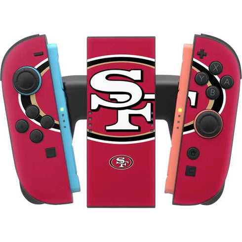 NFL San Francisco 49ers Large Logo Nintendo Switch 2 (2025) Joy-Con Controller Skin