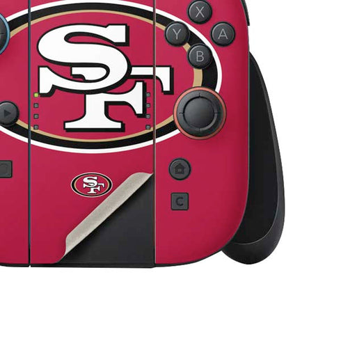 NFL San Francisco 49ers Large Logo Nintendo Switch 2 (2025) Joy-Con Controller Skin