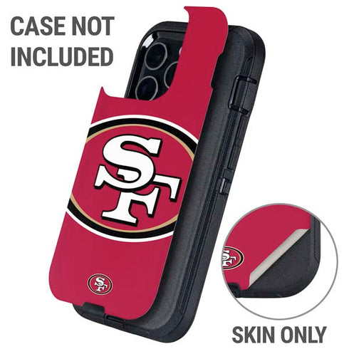 NFL San Francisco 49ers Large Logo Otterbox Defender iPhone Skin