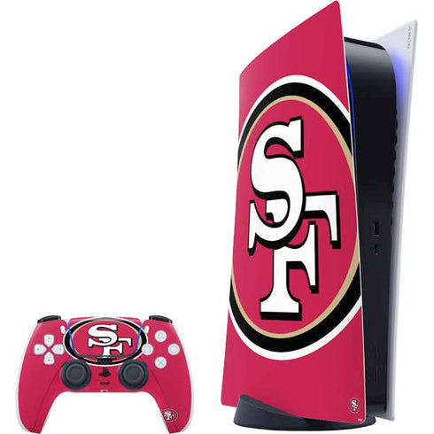 NFL San Francisco 49ers Large Logo PlayStation PS5 Skins