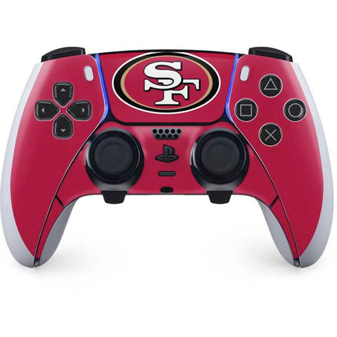 NFL San Francisco 49ers Large Logo PS5 DualSense Edge Pro Controller Skin