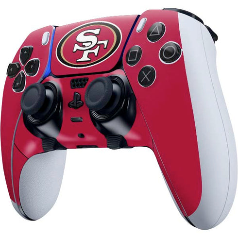 NFL San Francisco 49ers Large Logo PS5 DualSense Edge Pro Controller Skin