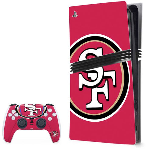 NFL San Francisco 49ers Large Logo PlayStation PS5 Skins