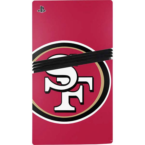 NFL San Francisco 49ers Large Logo PS5 Pro Console Skin