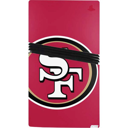 NFL San Francisco 49ers Large Logo PS5 Pro Console Skin