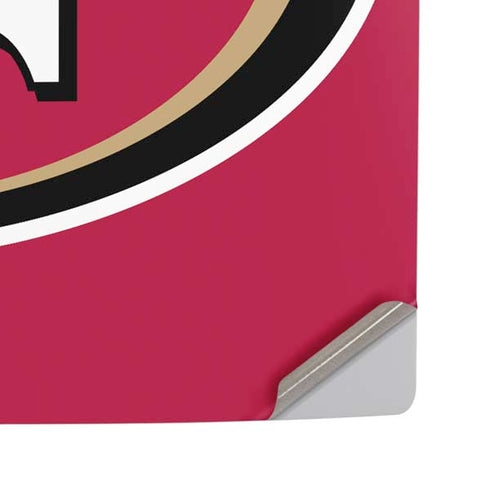NFL San Francisco 49ers Large Logo PS5 Pro Disk Console Skin