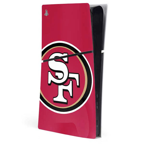 NFL San Francisco 49ers Large Logo PS5 Slim Digital Edition Console Skin