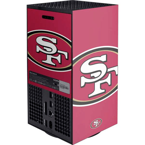NFL San Francisco 49ers Large Logo XBox Series X Digital Edition Console Skin
