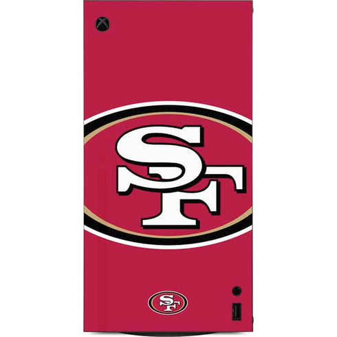 NFL San Francisco 49ers Large Logo XBox Series X Digital Edition Console Skin
