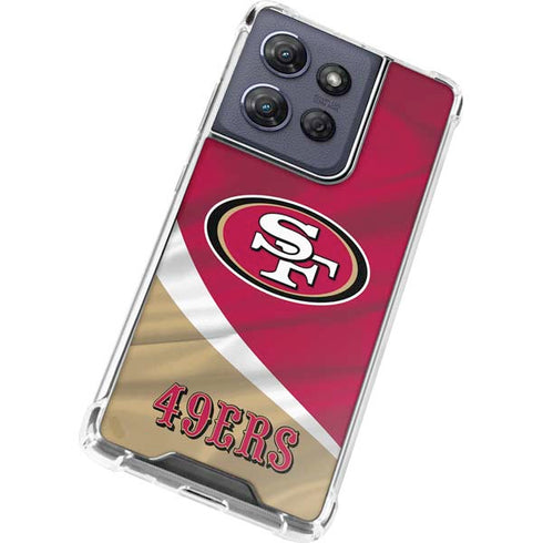 NFL San Francisco 49ers Moto G 5G (2025) Clear Case