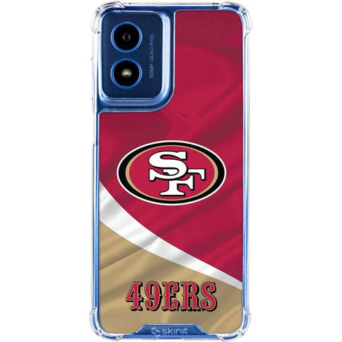 NFL San Francisco 49ers Moto G 5G (2024) Clear Case