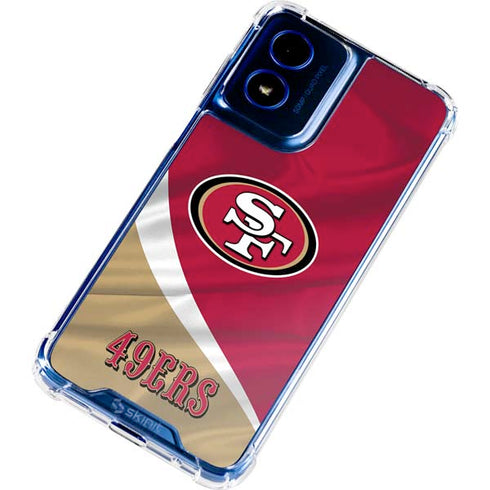 NFL San Francisco 49ers Moto G 5G (2024) Clear Case