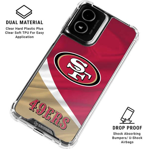 NFL San Francisco 49ers Moto G Power 5G (2024) Clear Case