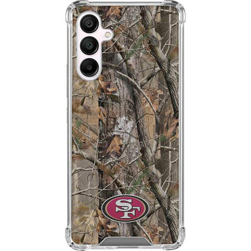 NFL San Francisco 49ers Realtree AP Camo Galaxy A16 5G Clear Case