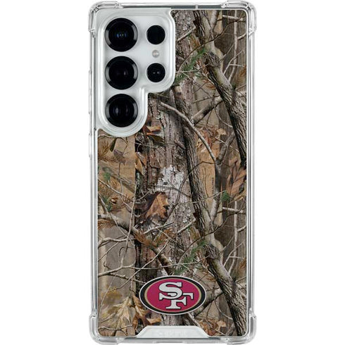 NFL San Francisco 49ers Realtree AP Camo Galaxy S25 Ultra Clear Case