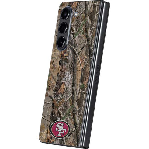NFL San Francisco 49ers Realtree AP Camo Galaxy Z Fold5 5G Skin