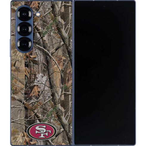 NFL San Francisco 49ers Realtree AP Camo Galaxy Z Fold6 Skin
